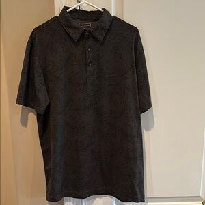 Van Heusen Black and Gray Polo Shirt Casual Style